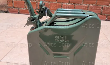 Bidon metalico verde - Vista 1