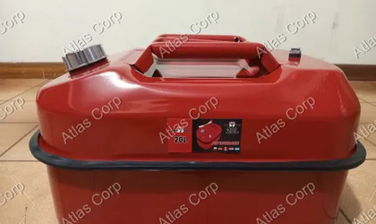 Bidon metalico rojo - Vista 1