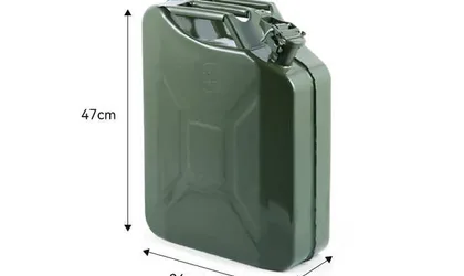 Bidon metalico verde - Vista 4